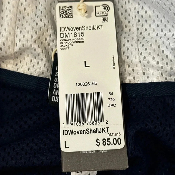 Adidas Men's ID Athletics Woven Shell Jacket, Blue. Green. Size Large. NWT’s - Picture 8 of 11